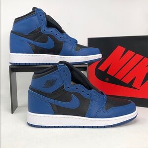 Nike Air Jordan 1 Retro High OG Marina Blue 575441-404 Youth Sneakers -Size 5.5Y